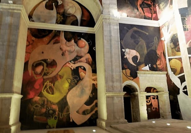 Pinturas murales de la Iglesia de San Juan de Alarcón - Imagen de Miguel Angel Escalona