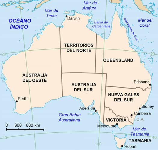 Estados y territorios de Australia - Imagen de Wikipedia