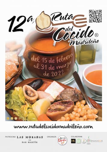 Cartel de la Ruta del Cocido Madrileño 2022