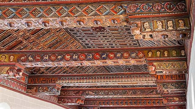 Artesonado mudéjar de la Catedral de Teruel - Imagen de aragonmudejar.com