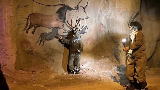 Humanos prehistóricos pintando en las cavernas de El último minuto - Destino y Sabor