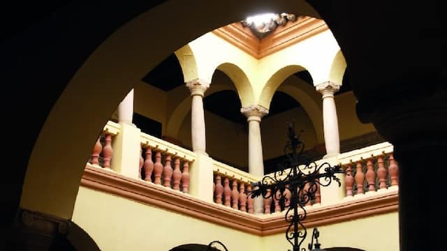Patio interior del Palacio de Monsalud - Imagen del Ayto. de Almendralejo