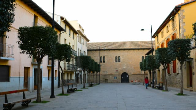 Palacio del Príncipe de Viana desde el Ayuntamiento - Destino y Sabor