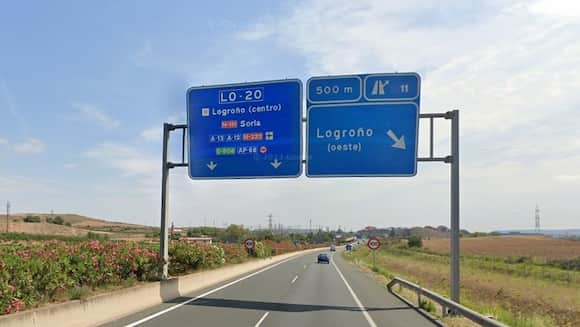 Desviación a Logroño por carretera - Destino y Sabor