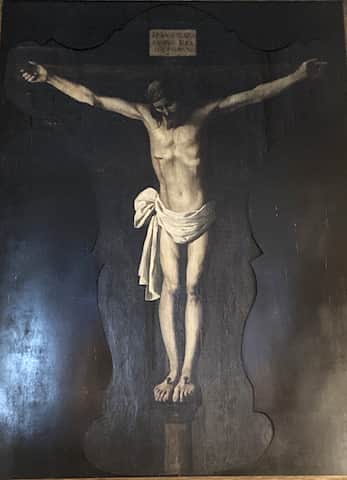 Cuadro de Zurbarán en una capilla - Destino y Sabor